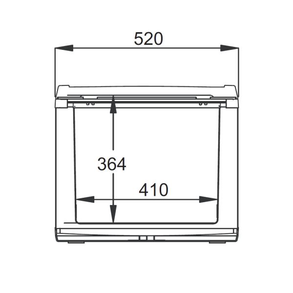 Nevera Híbrida Mobicool 41 litros - medidas