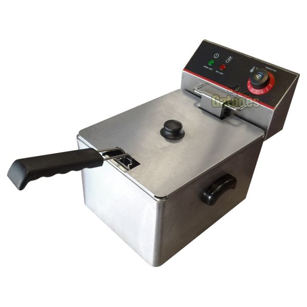 Freidora Profesional Eltron 8 litros con tapa