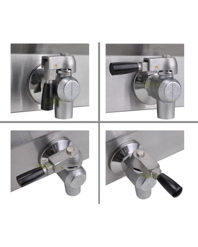 Grifos de Freidora Profesional doble cuba 24 litros (12+12)