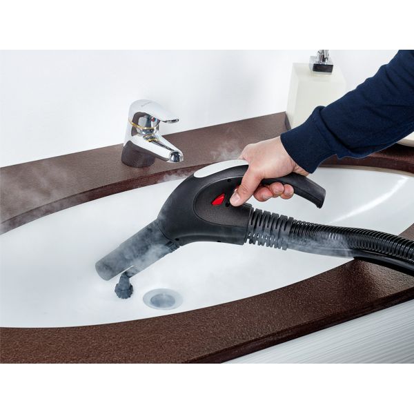 Limpieza de lavabo con Vaporetto Lecoaspira Polti