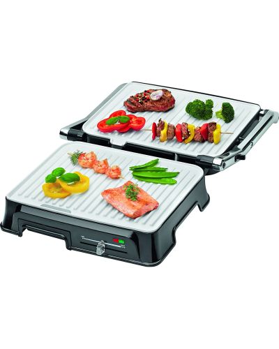 Plancha Grill Cerámica de Bomann abierta