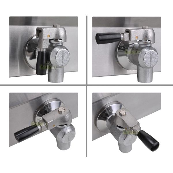 Válvulas de la Freidora Profesional a Gas doble cesta 36 litros