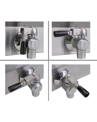 Válvulas de la Freidora Profesional a Gas doble cesta 36 litros