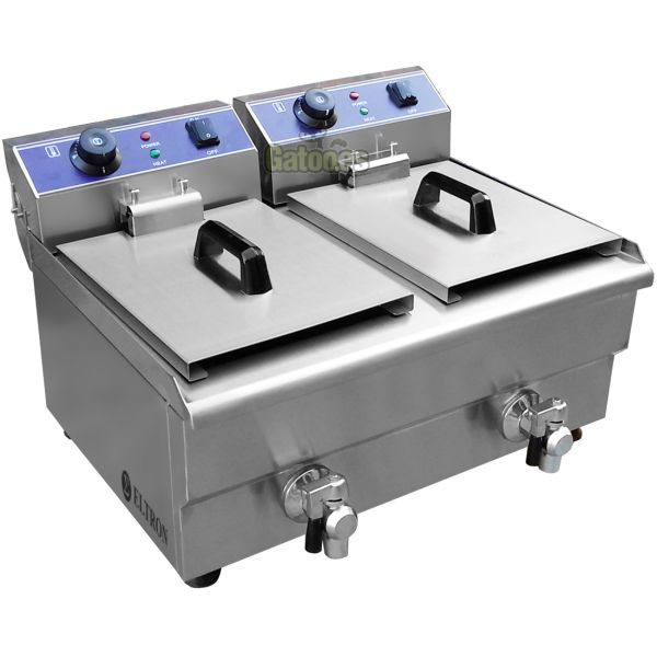 Freidora Profesional doble cesta 20 litros (10+10)