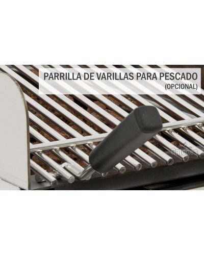 FryTop y Parrilla a Gas GRB70. Ancho 67 cm. Parrilla de Varillas Inox opcional
