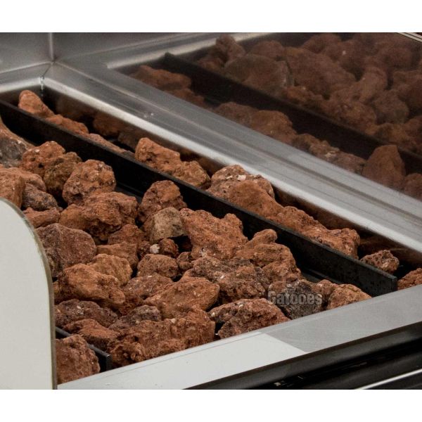 Piedra Volcánica para Parrilla Vasca de Gas, barbacoa. Ancho 33 cm.