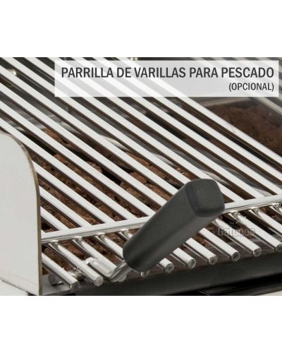 Varillas para Pescado para la Parrilla Vasca de Gas de piedra volcánica, barbacoa. Ancho 33 cm.