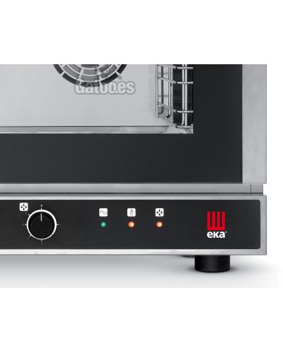 Panel del Horno de Cocina profesional de 4 bandejas gastronorm 53x33 con vapor. EKA