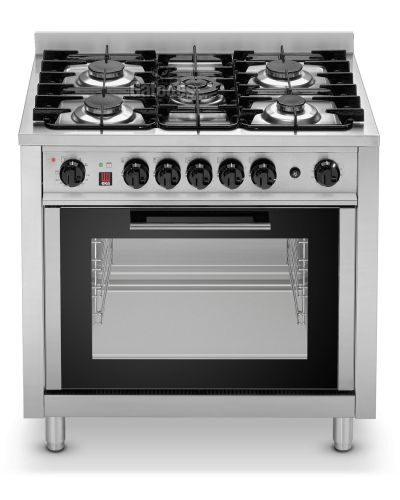 Cocina a gas con 5 fuegos con Horno eléctrico. EKA