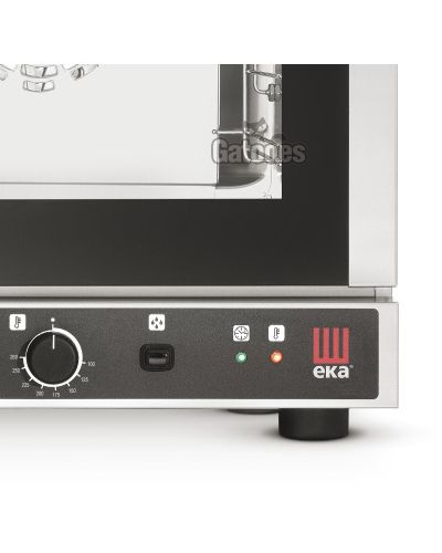 Panel de mandos del Horno para Pastelería y Panadería con 4 bandejas de 43x34 y Humidificación. EKA