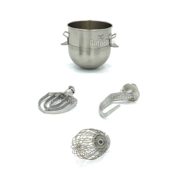 Accesorios incluidos de la Amasadora Batidora Planetaria Industrial de 60 litros