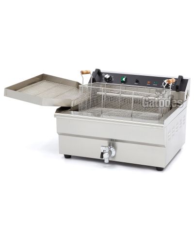 Freidora Profesional 30 litros con un depósito y escurridor extraíble