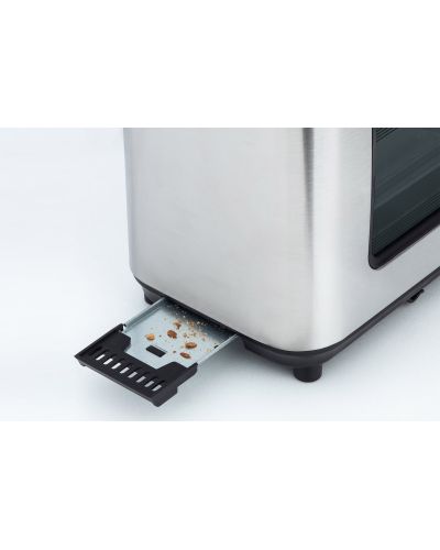 Tostadora de pan H.Koenig VIEW7. Con Cristal transparente y recoge-migas.