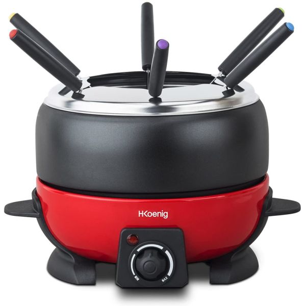 Fondue H.Koenig ALP1800. Para 6 personas. Tenedores incluidos.