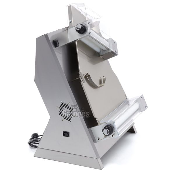 Vista lateral Formadora de Pizza Profesional Doble para Pizzas de 40 cm. DP42