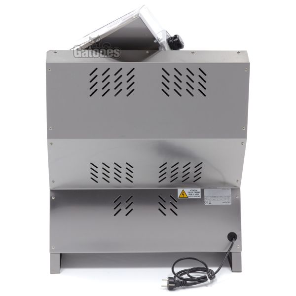 Vista trasera Formadora de Pizza Profesional Doble para Pizzas de 40 cm. DP42