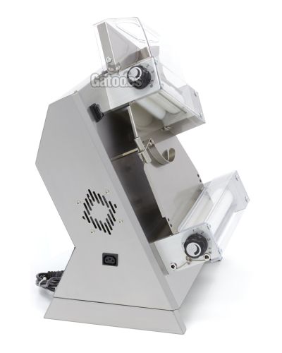 Vista lateral Formadora de Pizza Doble para Pizzas de 30 cm. DP32