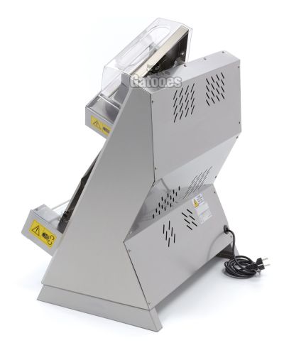 Vista lateral Formadora de Pizza Doble para Pizzas de 40 cm. Automática DP42A