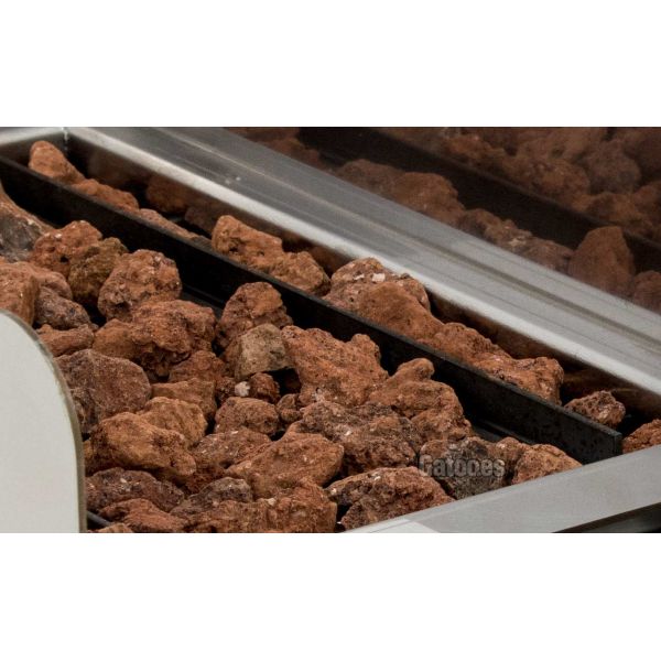 Piedra Volcánica para Parrilla Vasca de Gas, barbacoa. Ancho 100 cm.