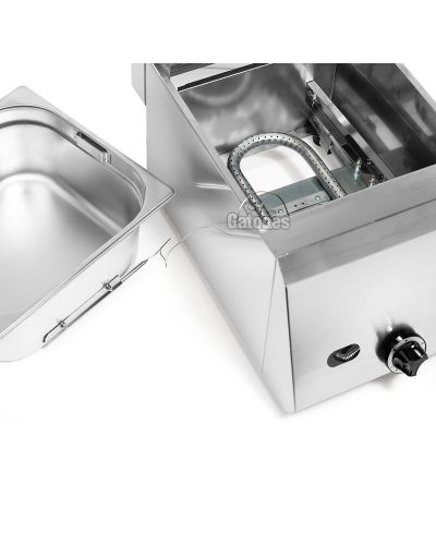 Freidora de Gas 8 Litros Profesional GD8 (OUTLET Reacondicionado) Desmontada
