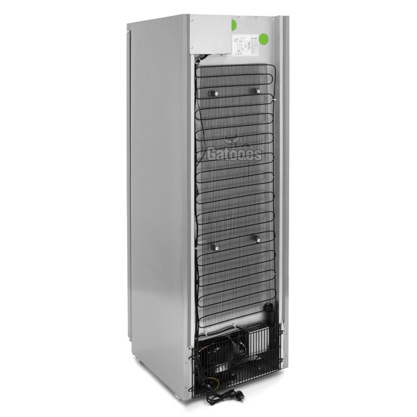 Vista trasera Congelador Vertical Profesional 400 Litros. Alto 183 cm.