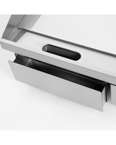 Recogegrasas Plancha Eléctrica de Cocina Profesional Eltron. Ancho 55 cm. (de Cromoduro) (OUTLET Reacondicionado)