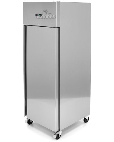 Congelador Vertical Profesional Lux 400 Litros Inox. Alto 200 x Ancho 68 cm.