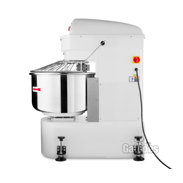 Vista lateral de la Amasadora Espiral Industrial de 200 litros S200