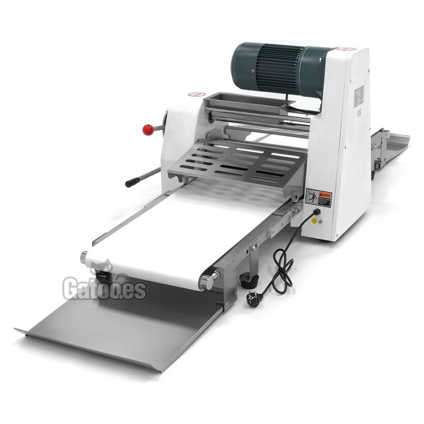 Vista lateral Laminadora de masa Industrial de Cinta de 38 cm. De sobremesa MS238