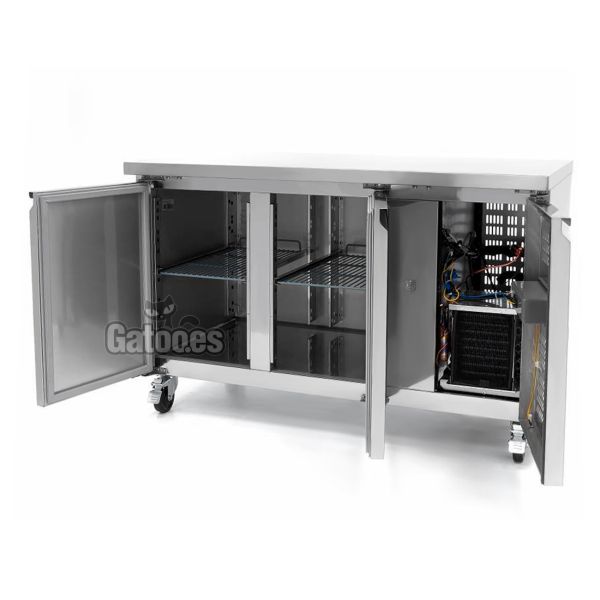 Mostrador Refrigerado, con 314 Litros. Ancho 136 cm. Abierto