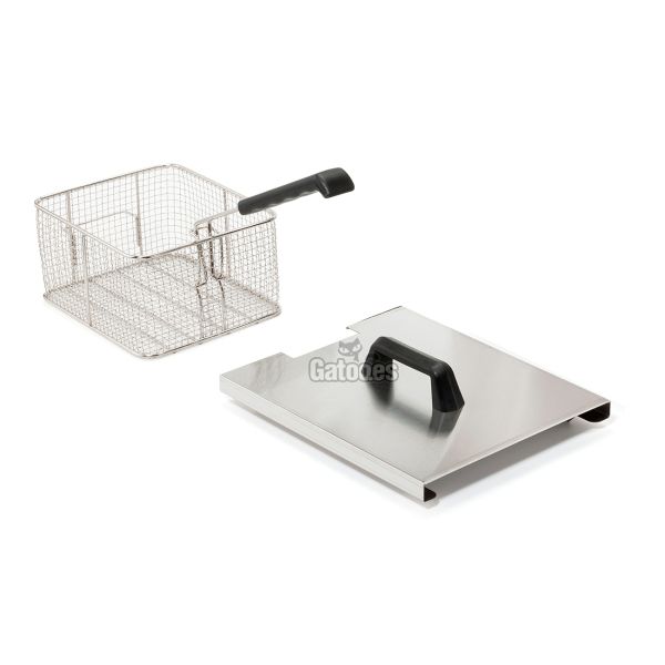 Freidora Profesional doble cuba 20 litros (10+10) - cesta y tapa