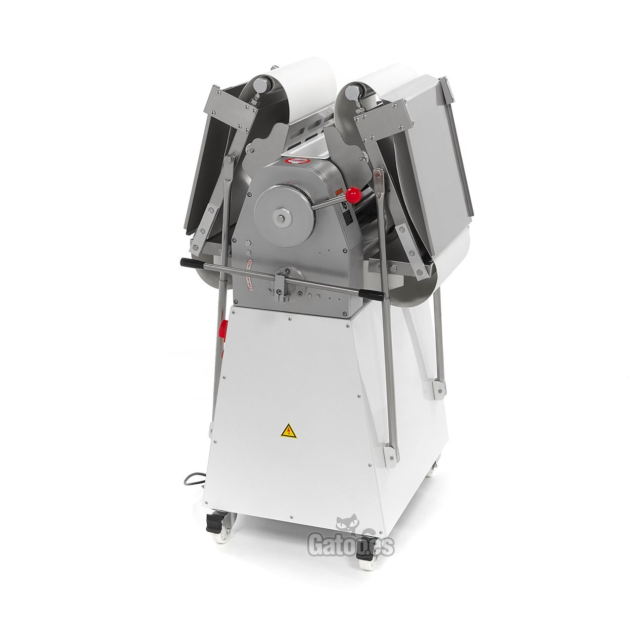 Vista plegada Laminadora de masa Industrial de Cinta de 52 cm. De suelo SL452