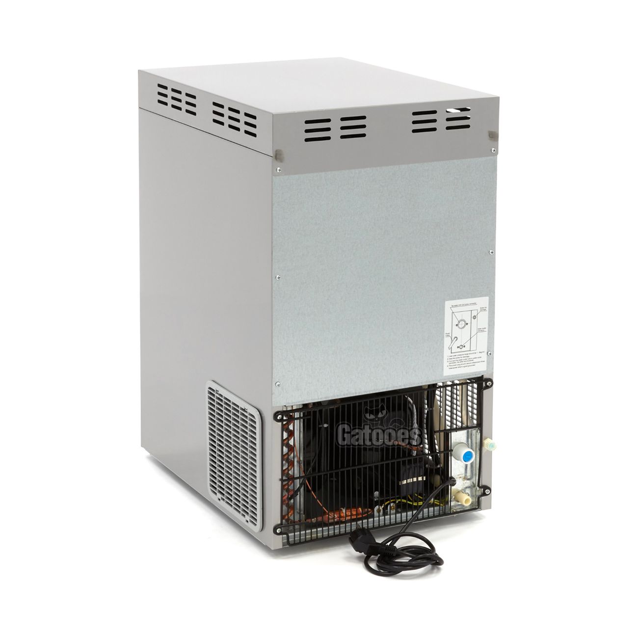 Vista trasera de la Máquina de hacer Hielo Picado Profesional Crush 50 (OUTLET Reacondicionado)