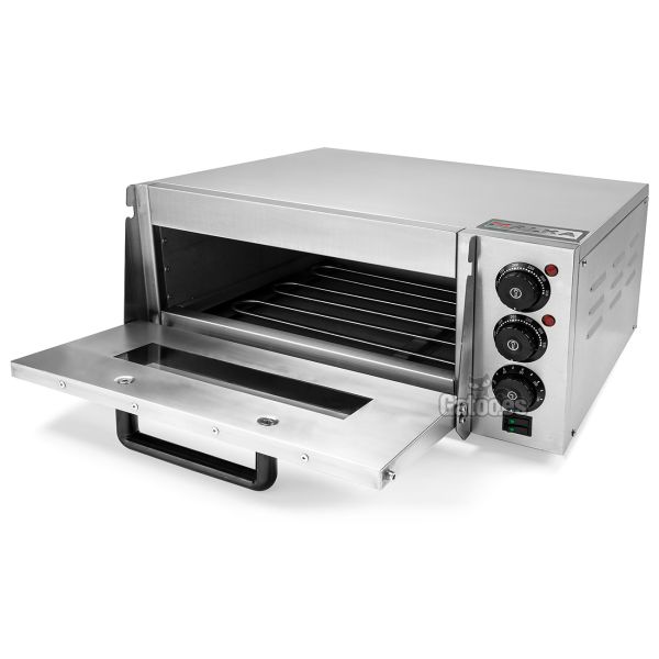 Horno para Pizza de 38 cm. Napoli 3811 (OUTLET Reacondicionado) abierto