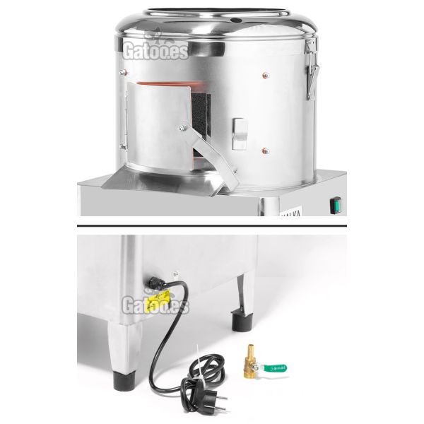 Pelador de Patatas Profesional para 10 Kg. PXM10 (OUTLET Reacondicionado) puerta frontal y cable monofásico