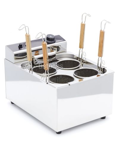 Cocedor de Pasta Eléctrico Profesional 8 litros, 4 cestas