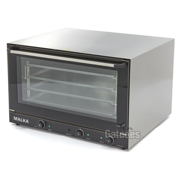 Horno Profesional Convección 116 litros. Con 4 bandejas de 60x40. Grill y Vapor. Malka