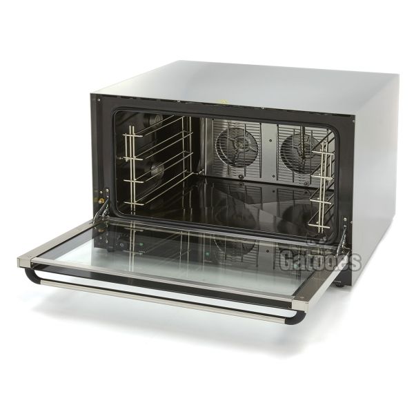 Horno Profesional Convección 116 litros. Con 4 bandejas de 60x40. Grill y Vapor. Malka (OUTLET Reacondicionado) Abierto