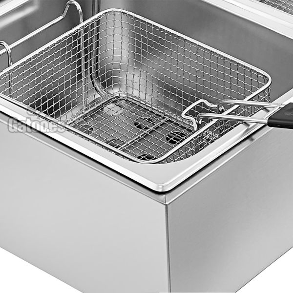 Detalle de Freidora doble cesta 16 litros Malka FED16