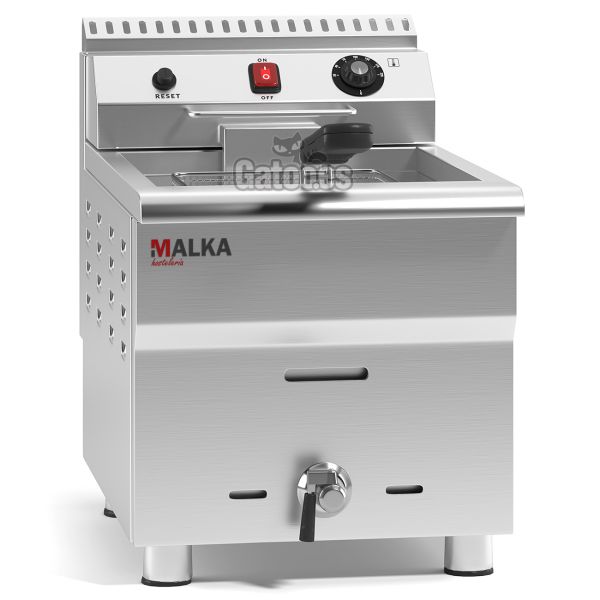 Vista frontal de Freidora de Gas 17 litros Malka FGS17