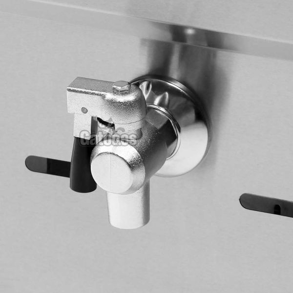 Freidora de Gas 17 litros Malka FGS17 - Válvula de vaciado