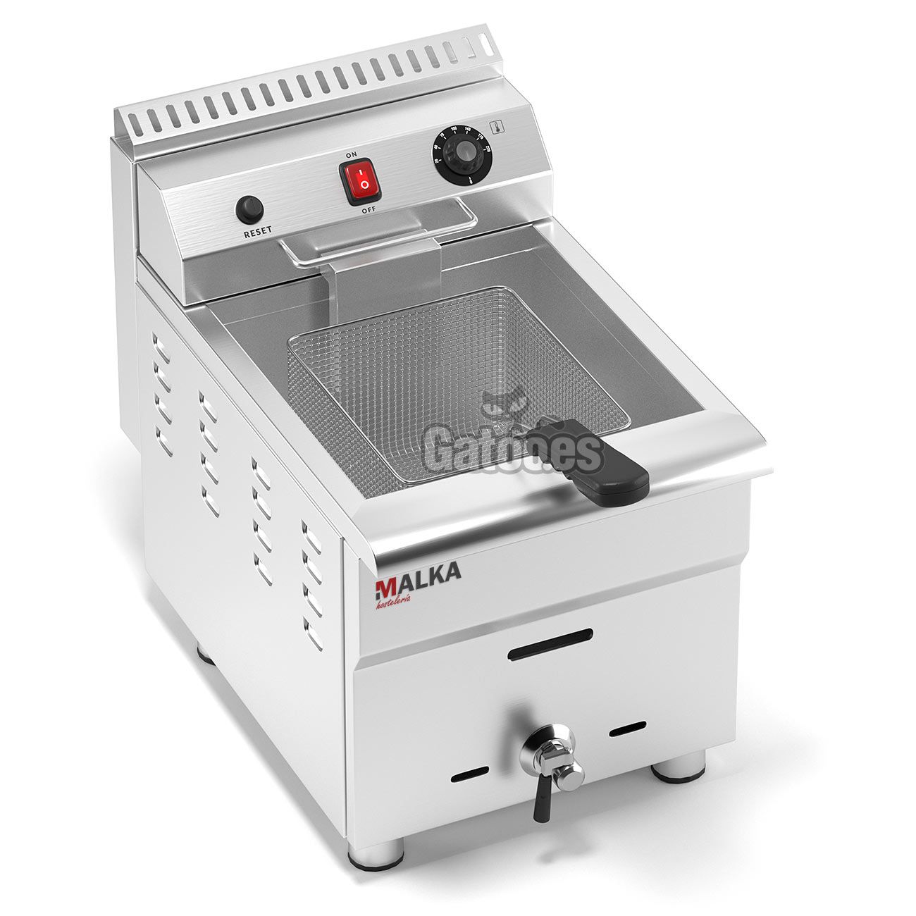 Vista superior de Freidora de Gas 17 litros Malka FGS17