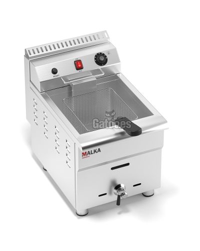 Vista superior de Freidora de Gas 17 litros Malka FGS17 Vista superior de Freidora de Gas 17 litros Malka FGS17
