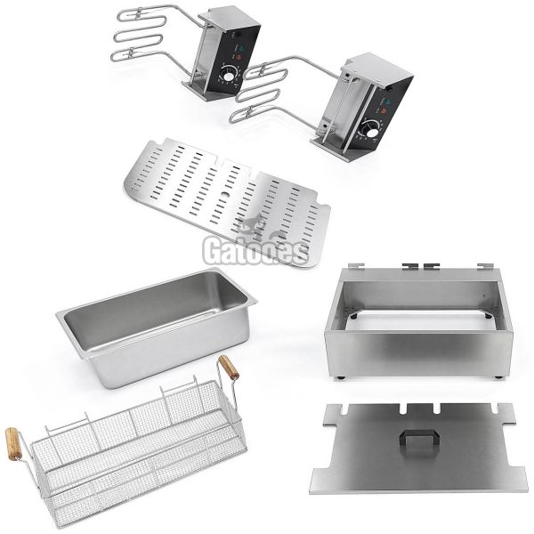 Despiece de la Freidora Profesional 15 litros con un depósito