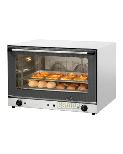 Horno Profesional Convección 116 litros. 4 bandejas de 60x40. Vapor.