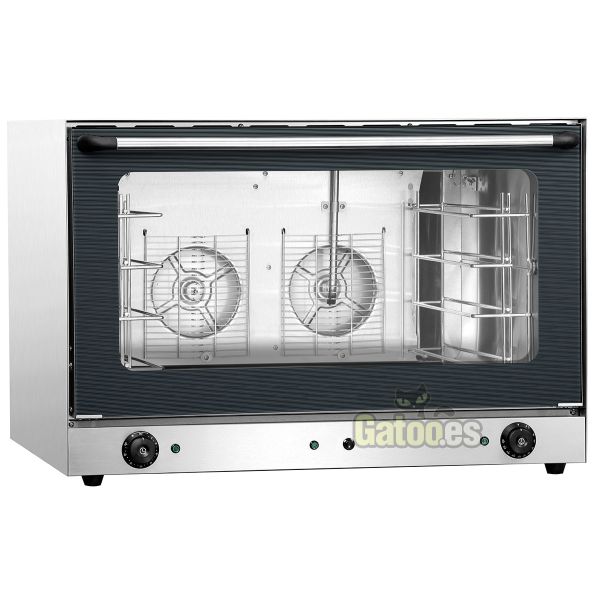 Horno eléctrico Convección 116 litros. Con 4 bandejas de 60x40. Con Vapor.