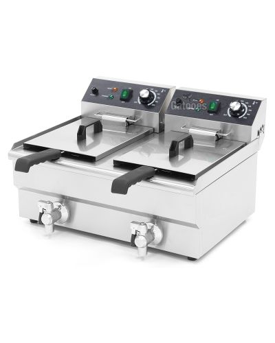 Freidora Profesional doble cuba 24 litros (12+12)