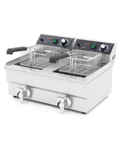 Freidora Profesional doble cuba 24 litros (12+12) con 2 cestas