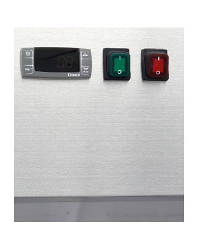 Panel de mandos Congelador Vertical Profesional Doble Lux 1.200 Litros Inox. Con 2 Puertas Cristal. Con Bandejas GN 2/1.