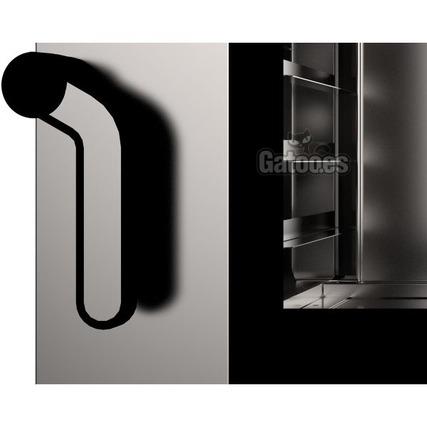 Tirador de apertura del Horno de Cocina. Pantalla digital táctil. 6 bandejas de 60x40. Con vapor. EKA